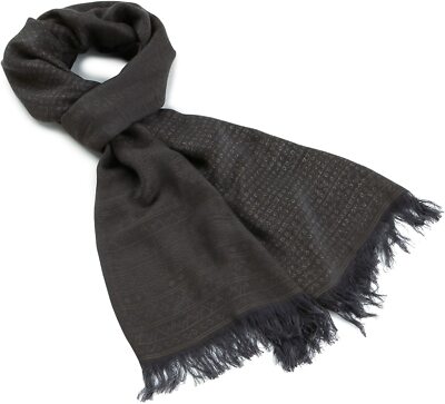 Diesel Scherry Luxury Sciarpa (Scarf) Unisex Black Charcoal
