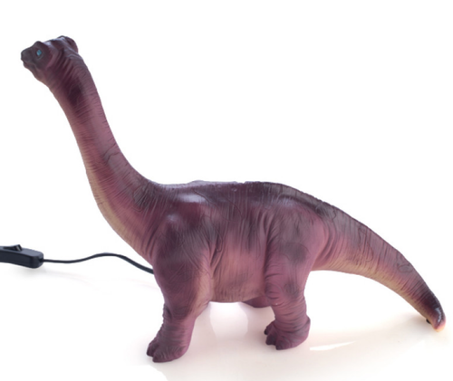 ~❤️~Kids BRACHIOSAURUS Table Lamp LED DINOSAUR Night Light Plug-In Bday Present - Picture 6 of 10