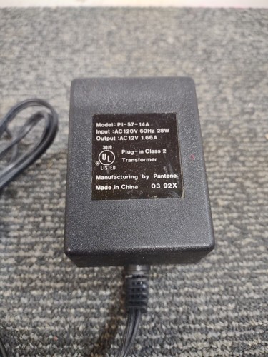 Genuine Pantene (PI-57-14A) Plug-In Class 2 Transformer 12V AC Power Supply - Picture 2 of 3