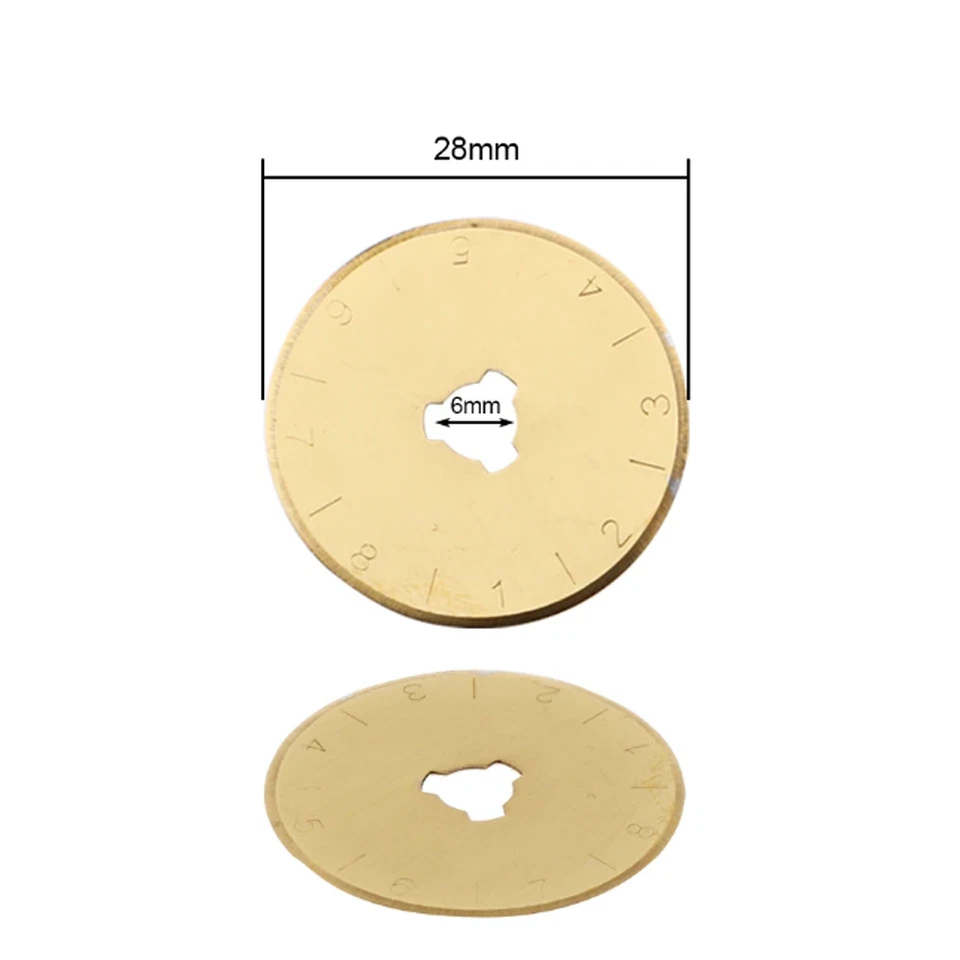 SKS-7 Titanium Coated 10 Packs 28mm Pack Rotary Cutter Blades Replacement - Image 2 of 4