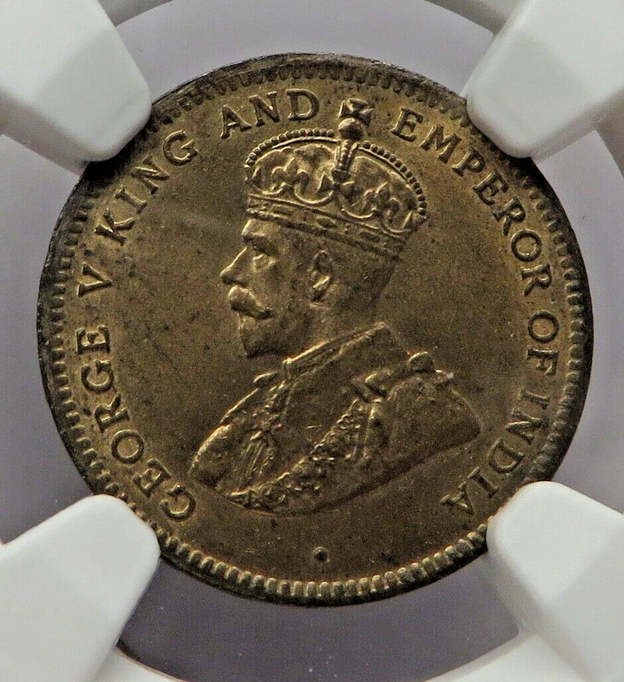 Centavo Mauricio 1911 bronce KM#12 UNC - NGC MS64RB Foto 4 de 4