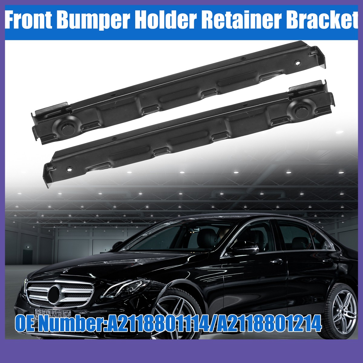 2Pcs Front Bumper Bracket End for Mercedes W203 C-Class 2038801114 | UK