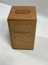 Vintage Ramon Allones Square Spanish Cedar EMPTY Cigar Box EUC