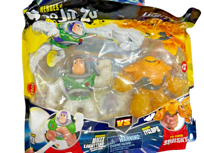 Heroes Of Goo Jit Zu 2 Pack Buzz Lightyear vs Zyclops - New!!!