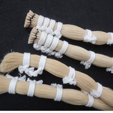 1kg White Violin bow hair,High quality Horse Tail hairs 82-85mm Real Horsetail,
