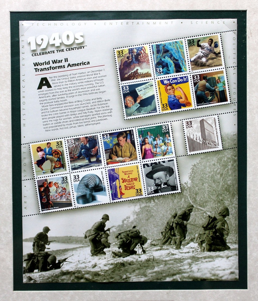 アメリカ切手 celebrate the century 1900-1999 USPS Celebrate The Century Stamp Collection 1900-'99 Full