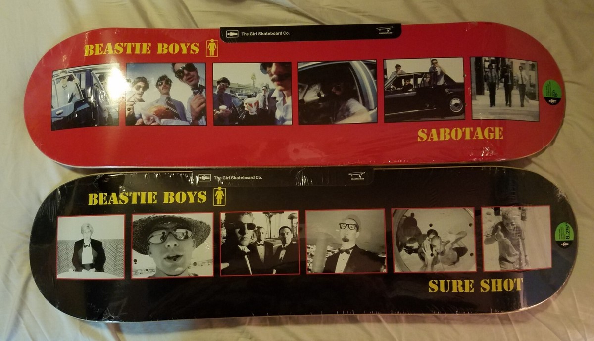 スケートボード Girl skateboard BEASTIE BOYS SABOTAGE Beastie Boys Girl Skateboard Decks Lot Of 2 Sure Shot