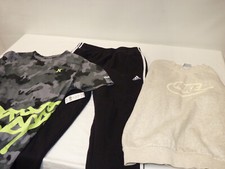 USED 3-PACK LOT Nike Hurley Adidas KIDS SIZE LARGE Activewear Sweatshirt Joggers