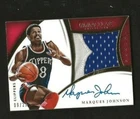 Marques Johnson 2014-15 Panini Immaculate Auto Patch Relic #d 9/25 Clippers