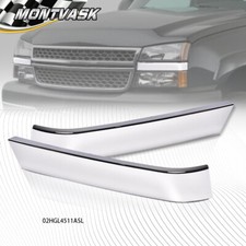 Fit For 2003-2007 Chevrolet Silverado Grille Molding Panel Filler Trim Chrome Fit For 2003-2007 Chevrolet Silverado Grille Molding Panel Filler Trim Chrome