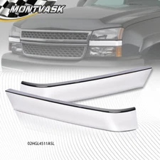 Fit For 2003-2007 Chevrolet Silverado Grille Molding Panel Filler Trim Chrome