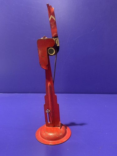 Vintage O-Skala Zugsignal von Marx. Ganzmetallbau, manueller Betrieb - Bild 3 von 7