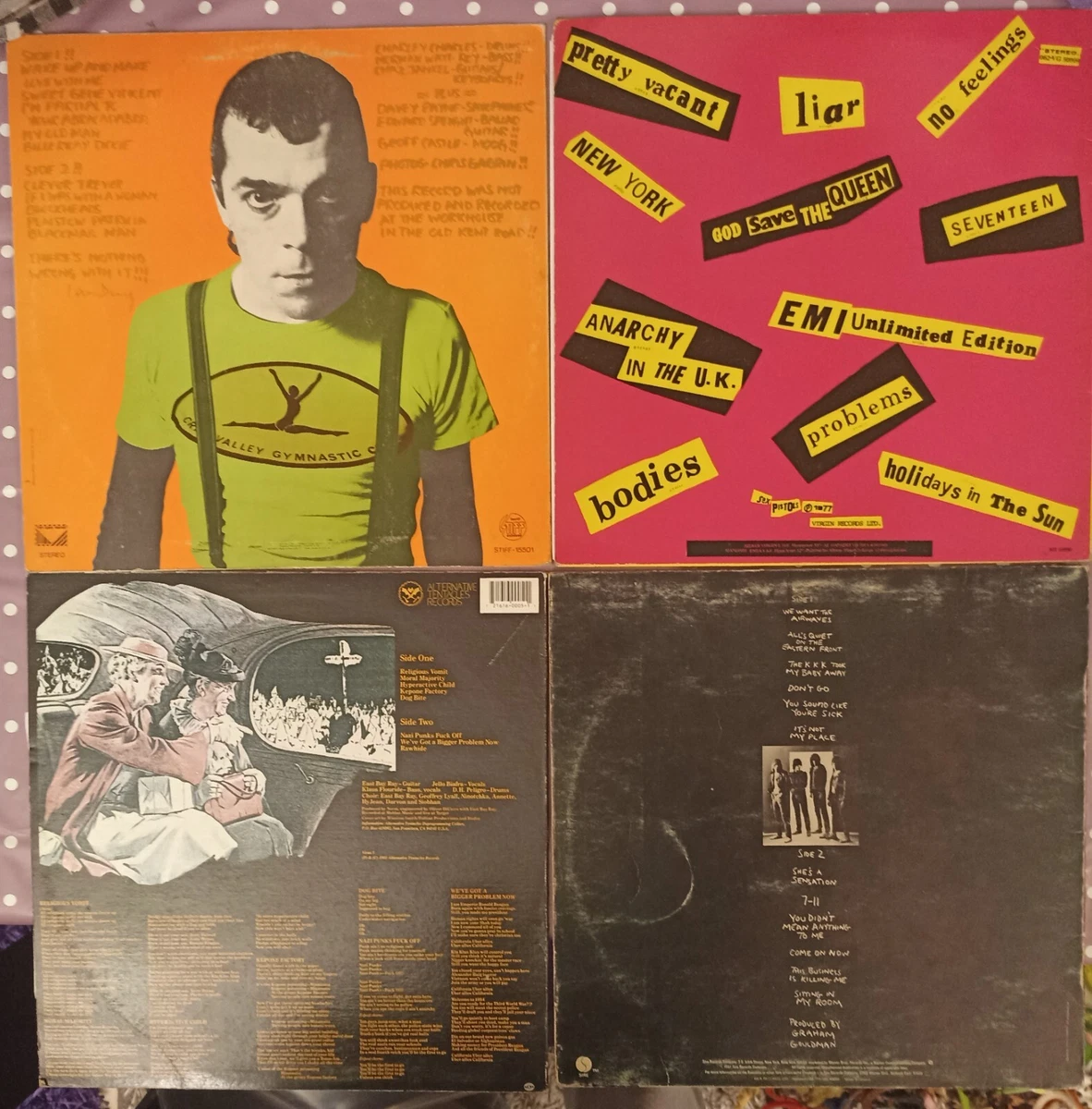 Lots of PUNK Classic LPs SEX PISTOLS DEAD KENNEDYS IAN DURY RAMONES