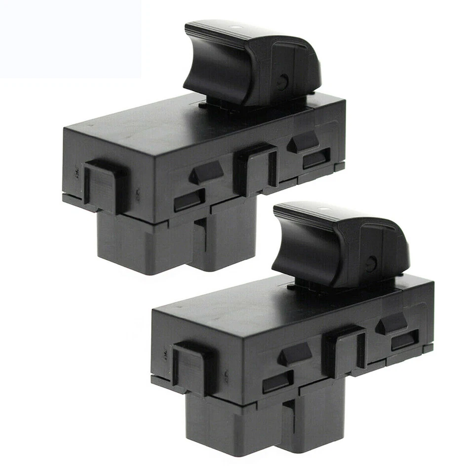 Interruptor de ventana eléctrica 2 piezas pasajero delantero trasero izquierdo derecho para Buick Chevy GMC Foto 3 de 4
