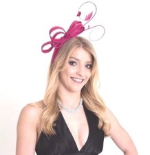 Bow race-wear, bridal FASCINATORS with feathers and loops.