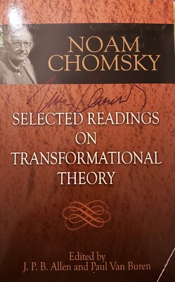 Noam Chomsky Selected Readings on Transformational Theory SIGNED