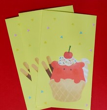 3 pcs cute kawaii bear envelopes korean japan stickers gift letters stationery