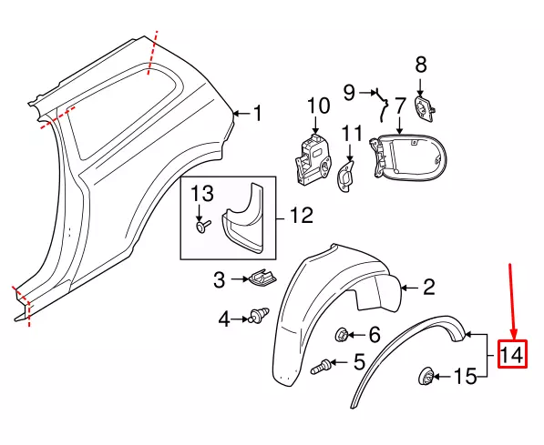 Volvo c30 wheel arch trim deals