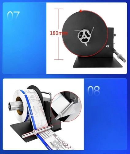 R6Pro Electric Label Rewinder 0-120RPM Adjustable Automatic Paper Roller Winder - Picture 10 of 11