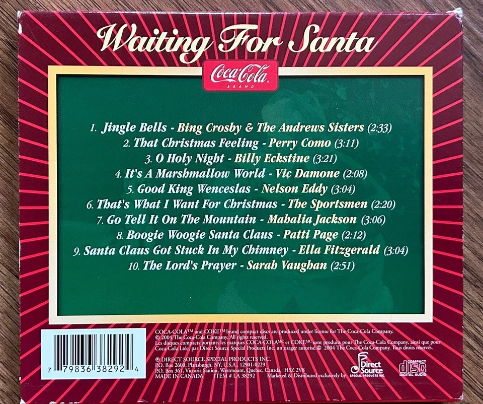 Christmas Music CD's 3 of Coca-Cola Presents Santa's Holiday Cheer Music - Imagem 2 de 4
