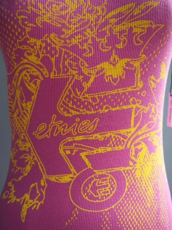 Camiseta Etnies Rosa Algodón Sin Mangas Body Con Algodón Acanalado Nueva con Etiquetas Nueva S M Foto 3 de 4