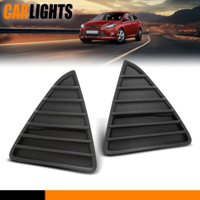 Fits Ford Focus 2012-2014 Pair Front Bumper Grille Fog Light Lamp Bumper Cover