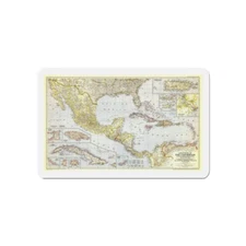 Central America - The Caribbean (1947) (Map) Refrigerator Magnet