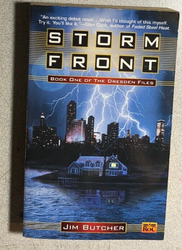STORM FRONT Dresden Files book 1 by Jim Butcher (2000) ROC TV paperback book