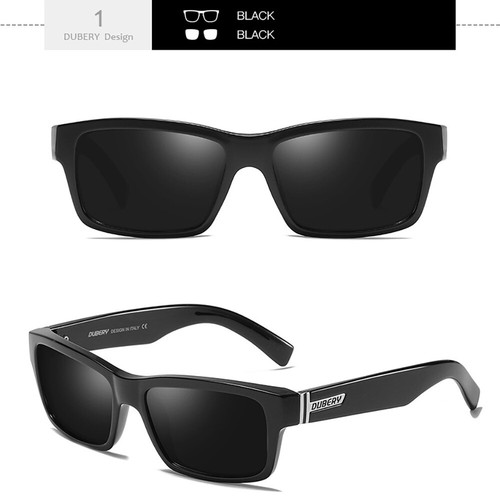 DUBERY Occhiali da Sole Polarizzati Uomo Sport Guida Pesca UV400 Paralume Occhiali Unisex - Foto 7 di 14