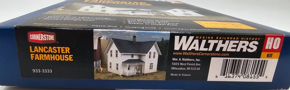 Walthers 933-3333 Lancaster Farmhouse Kit HO Scale Train New - Image 3 of 3