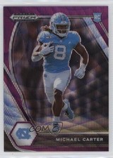 2021 Panini Prizm Draft Picks Purple Wave Prizm Michael Carter #158 15t9