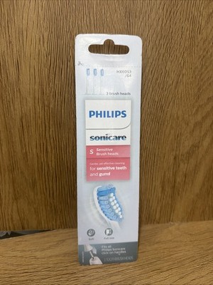 Philips Sonicare HX6053/64 Standard Ultra Soft Sensitive Brush Heads - Pack of 3