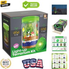 Illuminated DIY Terrarium Kit - Creative Science Project for Children 6-12