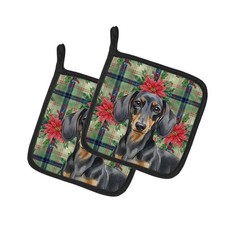 Carolines Treasures WDK8591PTHD Unisex Adult Black  Tan Dachshund Christmas ...