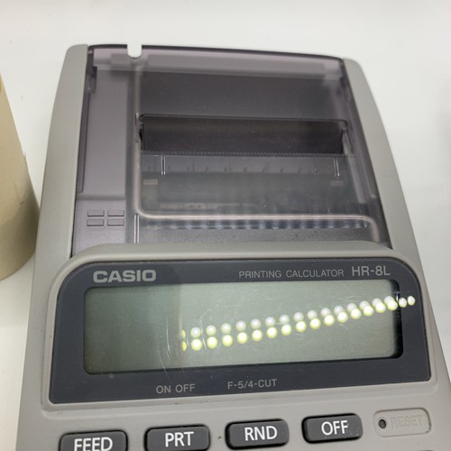 Casio HR-8L Calculator Portable Printer Plain Paper 2.25” 10 Digit Display - Picture 3 of 9