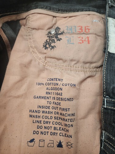 Vintage Coogi Y2K Baggy Jeans Size 36X34 Button Fly Embroidered 🔥 Awesome - Picture 14 of 16