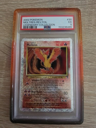 2002 Pokemon Moltres #30/110 Legendary Collection Reverse Holo PSA 5 EX LOW POP
