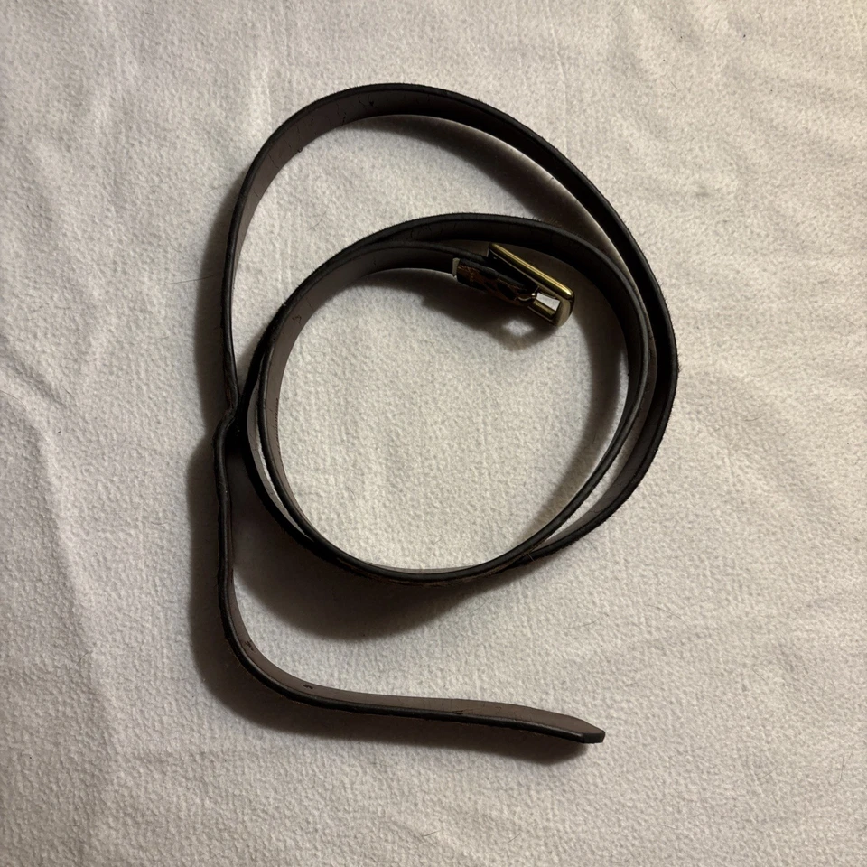 Cinturón ajustado de piel sintética con estampado de leopardo para mujer herrajes dorados medianos Y2K llamativo Foto 2 de 4