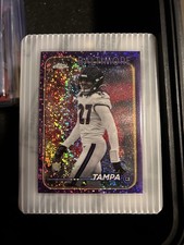 2024 Topps Chrome T.J. Tampa Rookie Purple Speckle Ravens Refractor #255