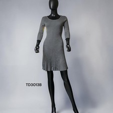 Women’s Say What 3/4 Sleeve Ribbed Stretch Body con Sweater Dress (Size L) NWT