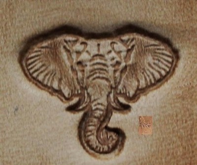 CRAFTOOL - TANDY LEATHER - MINI 2D 3D STAMP 8869 ELEPHANT 8869-00 NEW
