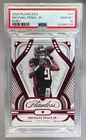 132460110 Michael Penix Jr 2024 Panini Flawless #97 Ruby Rookies RC /20 PSA 10