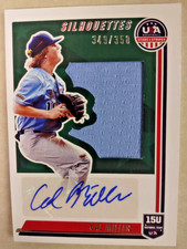 2022 Panini Stars & Stripes CAL MILLER USA AUTOGRAPH & BLUE JERSEY Swatch! /350