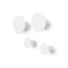 Blomus Ponto Wall Hooks Set of 4 in Lily White - 65798 - New Open Box
