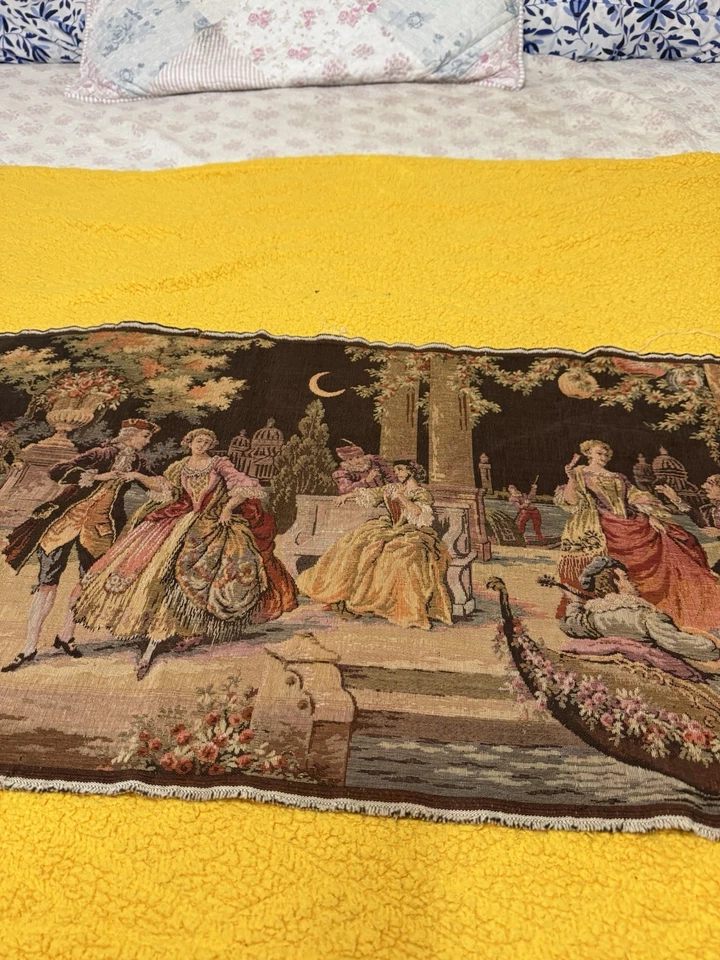 Vintage Belgian Hand Woven Tapestry - Image 3 of 4