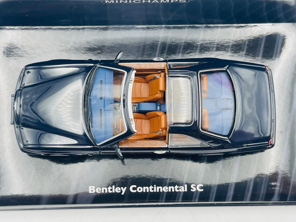 MINICHAMPS 436139990 BENTLEY Continental SC 1996 Bleu foncé metallic 1.43 - Photo 2/4