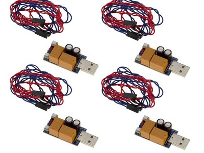 Set 4 WATCHDOG USB Doppelrelais Reset Neustart Tasten und Kabel