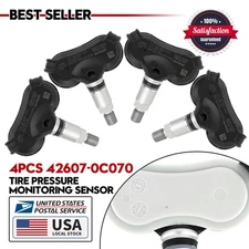 4PCS 315MHz TPMS 42607-0C070 Tire Pressure Sensor For SiennaTundra Sequoia