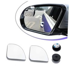 2 PCS Fan Shaped Frameless Wide Angle Blind Spot Mirror, Car Blind Spot