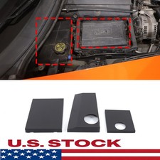 Black Aluminum Alloy Engine Cover Plate Trim Accessories For Corvette C7 2014-17 Black Aluminum Alloy Engine Cover Plate Trim Accessories For Corvette C7 2014-17